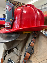 Load image into Gallery viewer, Firefighter Leather Radio Strap-Chin Strap-Glove Strap Bundle