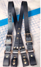 Load image into Gallery viewer, Firefighter Leather Suspenders