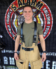 Load image into Gallery viewer, Firefighter Leather Suspenders
