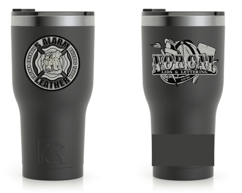 5 Alarm Leather Tumbler