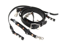 Load image into Gallery viewer, Firefighter Leather Radio Strap-Chin Strap-Glove Strap Bundle
